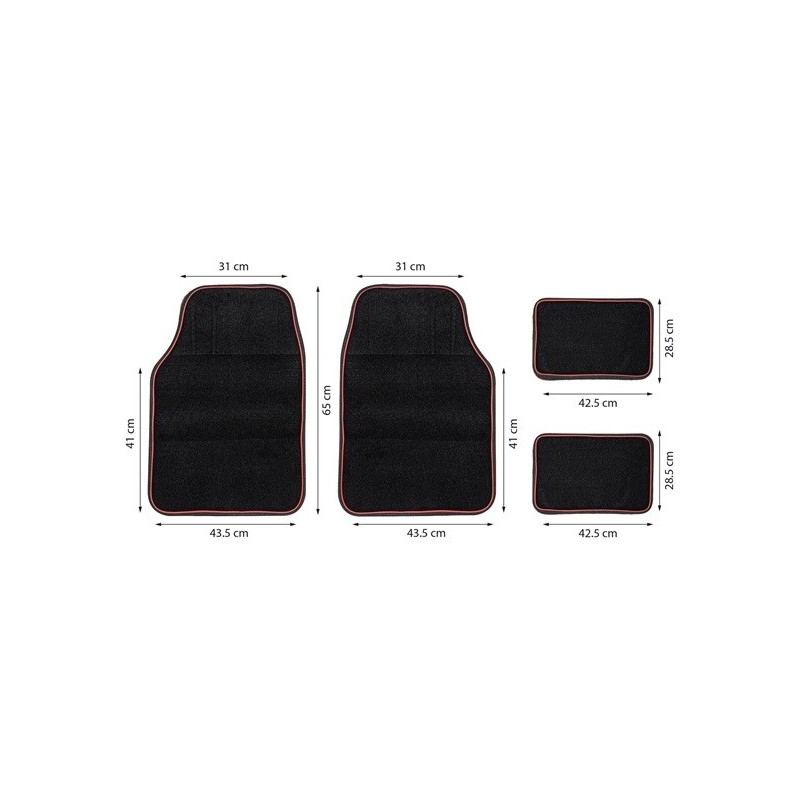 Tappetini in Tessuto per Auto Tcm-03 - 04697