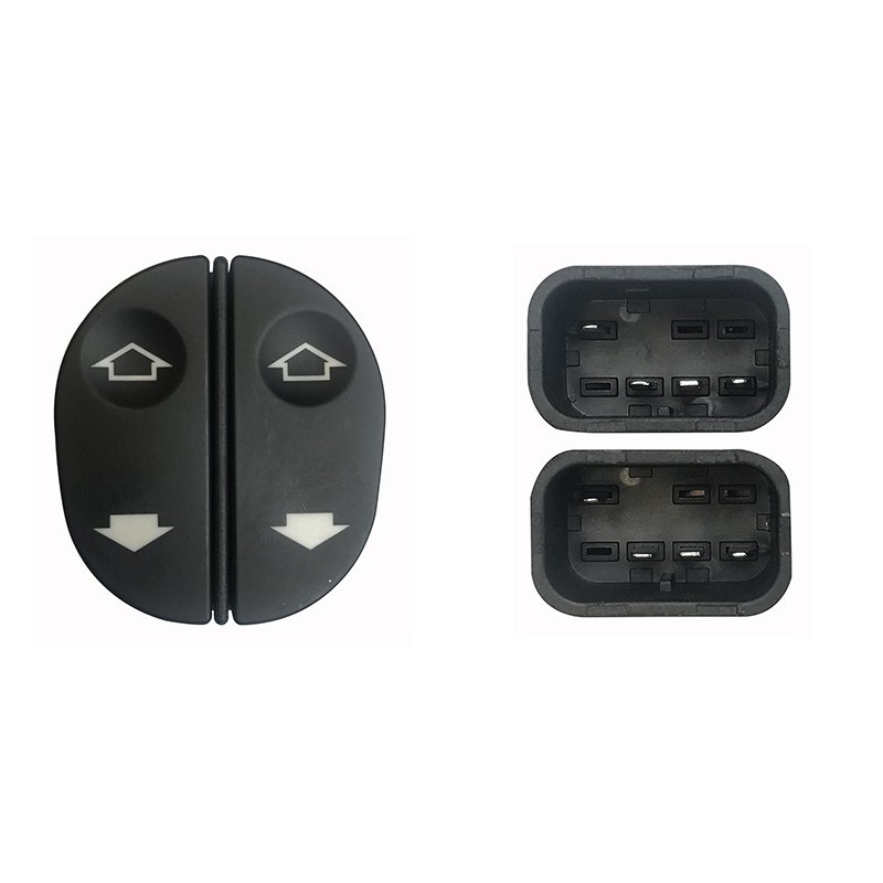Blocco Porta anteriore sinistro (8 Pin) per Ford Fiesta (MK4), Fiesta (MK5) e Fusion (Ju_) e altri modelli FRB76003