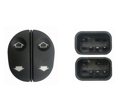 Blocco Porta anteriore sinistro (8 Pin) per Ford Fiesta (MK4), Fiesta (MK5) e Fusion (Ju_) e altri modelli FRB76003 -