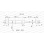 Molla A Gas destro/Sinistro Portellone posteriore (670N per Citroen Nemo, Fiat Fiorino e Fiorino Qubo e altri modelli FT9079055
