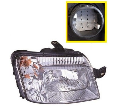 Proiett.destro H4 C/Mot 14 Pin Fiat Panda dal 200309 anche per Fiat Panda 4X4 - Natural Power 81002800