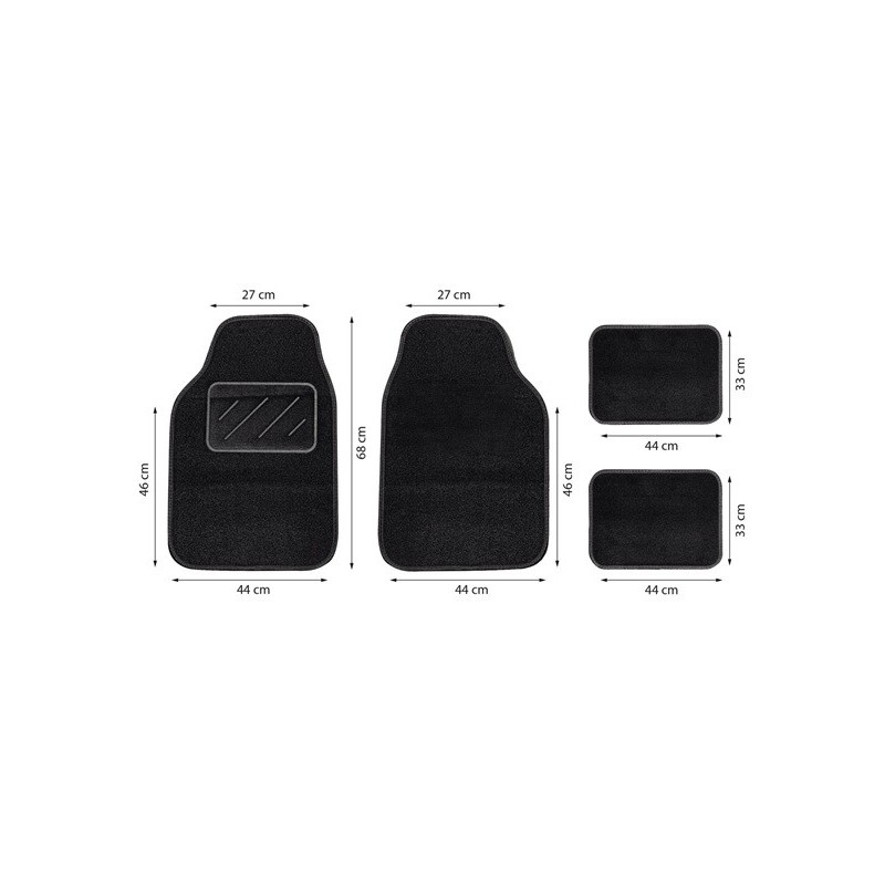 Tappetini in Tessuto per Auto Tcm-05 - 04699