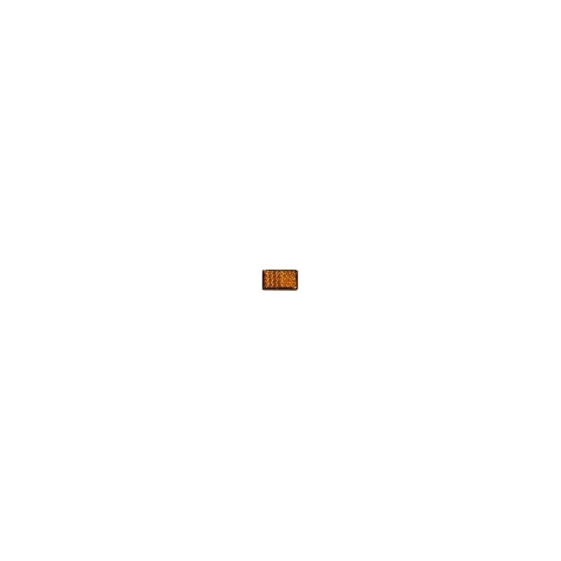 Catadiottro Rettangolare Adesivo Arancio 62X45MM (Singolo) 123113