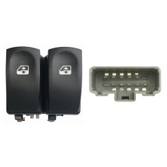 Blocco Porta anteriore sinistro (Connettore Grigio) (10 per Renault Clio, Modus e Modus/Grand Modus e altri modelli RNB76003