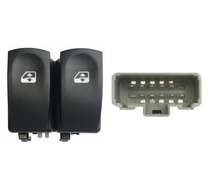 Blocco Porta anteriore sinistro (Connettore Grigio) (10 per Renault Clio, Modus e Modus/Grand Modus e altri modelli RNB76003