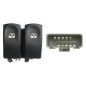 Blocco Porta anteriore sinistro (Connettore Grigio) (10 per Renault Clio, Modus e Modus/Grand Modus e altri modelli RNB76003