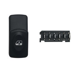 Interruttore Porta anteriore sinistro (Connettore Nero) (6 Pin) per Renault Clio, Kangoo e Megane e altri modelli RNI76014 -
