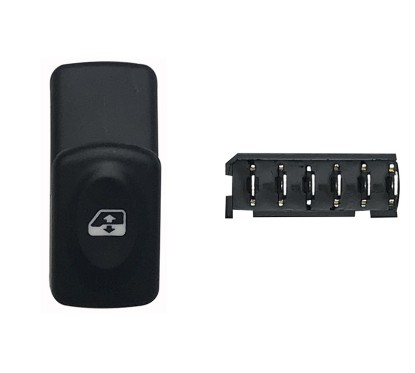 Interruttore Porta anteriore sinistro (Connettore Nero) (6 Pin) per Renault Clio, Kangoo e Megane e altri modelli RNI76014 -