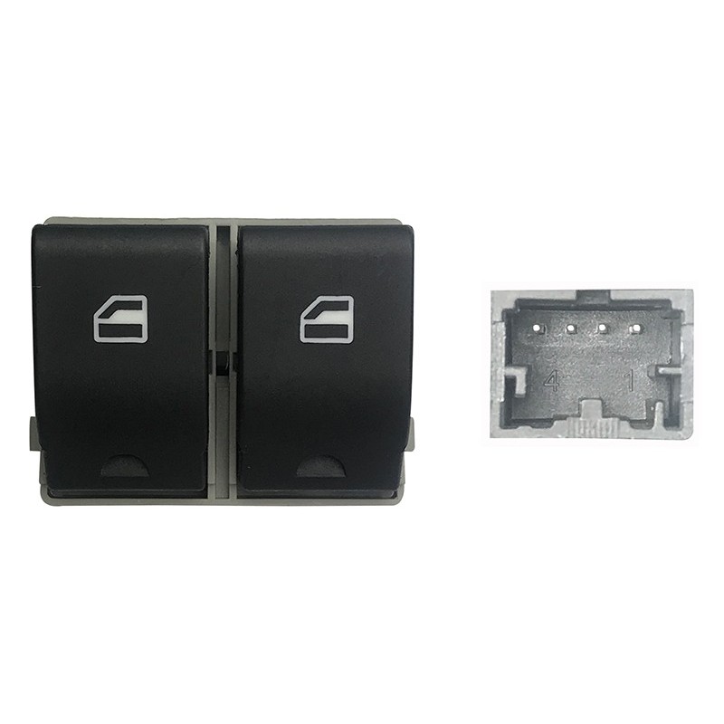 Blocco Porta anteriore sinistro (Connettore Grigio) (4 Pin) per Seat Ibiza IV (6L1)/Cordoba, Volkswagen Fox e Polo VKB76004