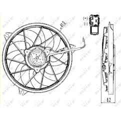 Ventola Radiatore Peugeot 47324 - 32-47324 - 32-47324