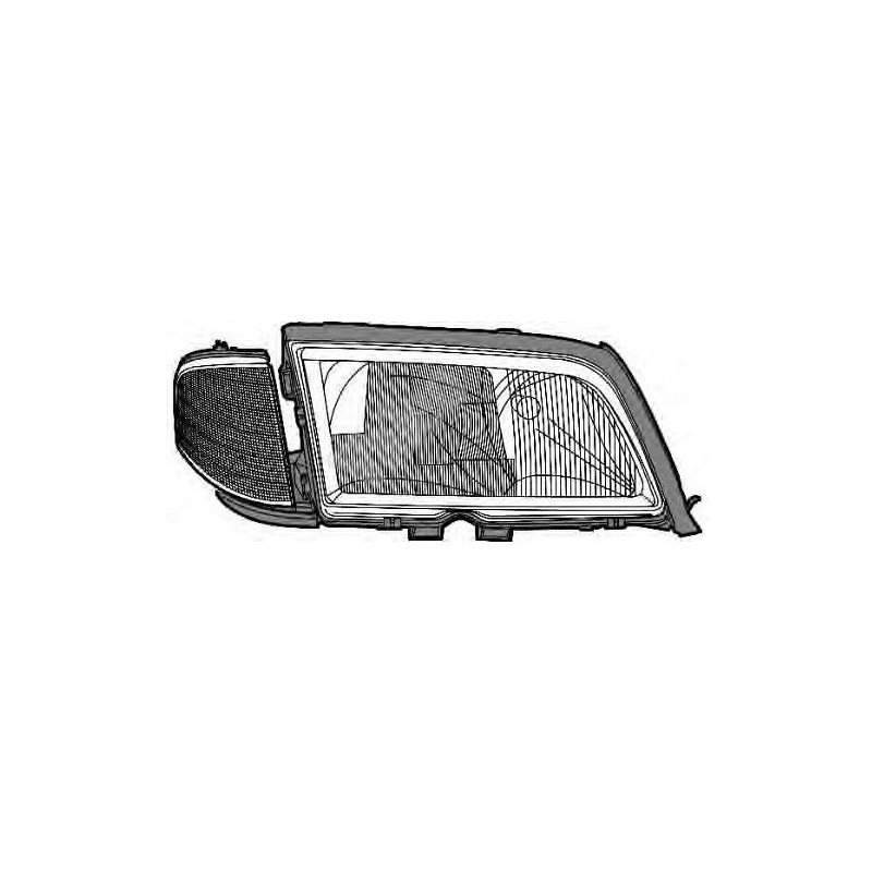 Proiettore sinistro (H1+H1+H7) (Con Fanale) Classe C dal 1996 per Mercedes Classe C (W202) 86667