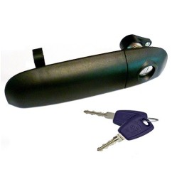Maniglia Porta Esterna anteriore sinistro Nera (Con Chiave) per Fiat Panda e Panda 4X4 - Natural Power AL80640 - 31-AL80640