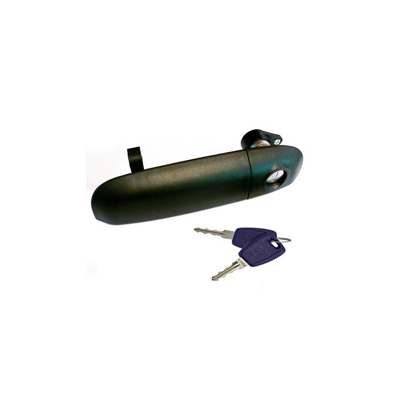 Maniglia Porta Esterna anteriore sinistro Nera (Con Chiave) per Fiat Panda e Panda 4X4 - Natural Power AL80640