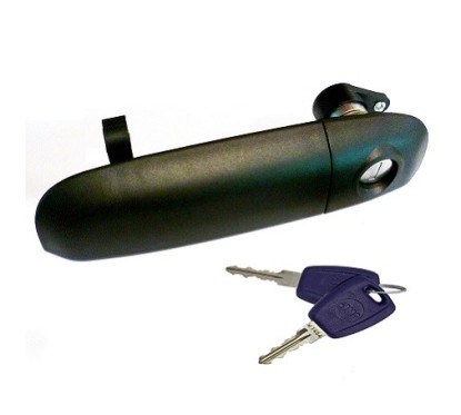 Maniglia Porta Esterna anteriore sinistro Nera (Con Chiave) per Fiat Panda e Panda 4X4 - Natural Power AL80640 - 31-AL80640