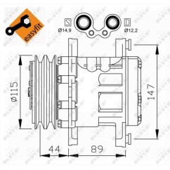 Compressore Fiat 32207 - 32-32207 - 32-32207