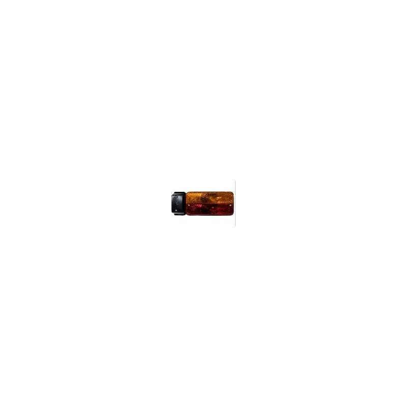 Fanale Ellebi 3 Luci destro (Posizione/Stop/Freccia/Targa) (200X80X60, Inter.60) 123139