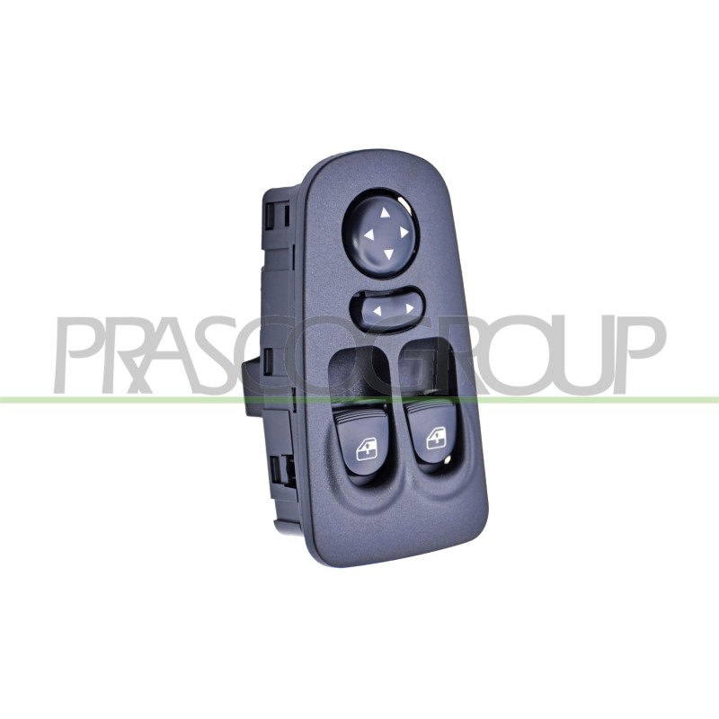 Pulsantiera 2 Interruttori Alz. Porta anteriore sinistro Nera C/Reg. Retrovisori (16 Pins) LA002WS04