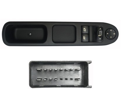Pulsantiera Porta anteriore sinistro C/Comfort (13 Pin) per Citroen C3 Picasso, Peugeot 207 e 207 Cabrio PGP76003 -