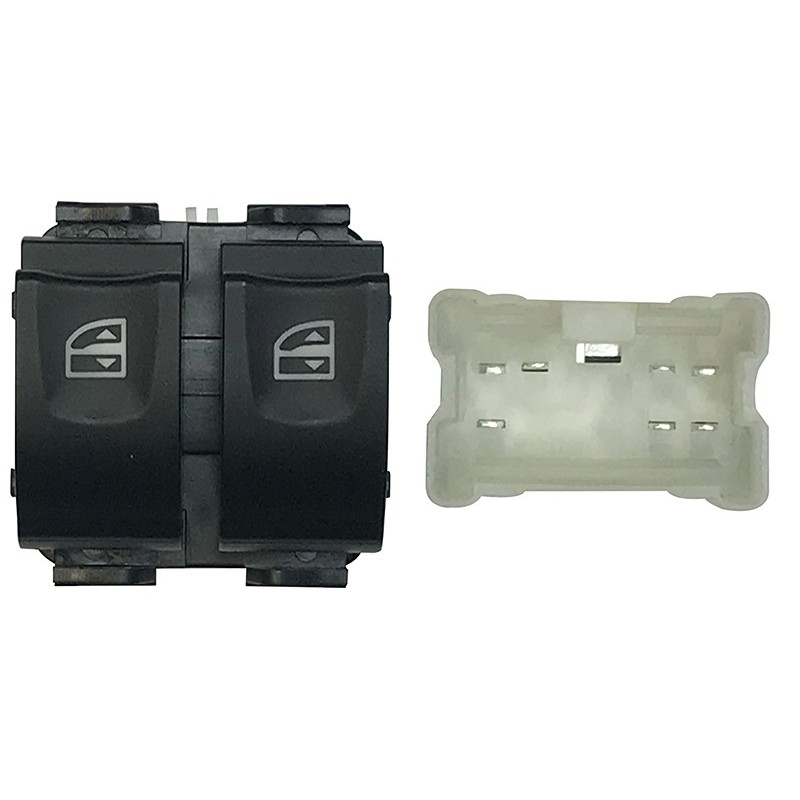 Blocco Porta anteriore sinistro C/Comfort (Connettore Bianco) per Dacia Sandero, Renault Captur e Clio e altri modelli RNB76009
