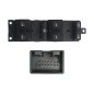 Blocco Porta anteriore sinistro (9 Pin) per Seat Leon, Toledo II (1M2) e Volkswagen Bora/Jetta e altri modelli VKB76008