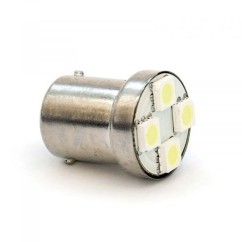 Lampada BA15S 4 Smd Bianchi 12V (Conf.2 Pz) 39542 - 83-39542 - 83-39542