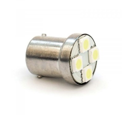 Lampada BA15S 4 Smd Bianchi 12V (Conf.2 Pz) 39542 - 83-39542 - 83-39542