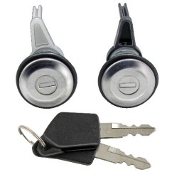Coppia Boccole Porte anteriore destro+Sinistro (Con Chiavi Uguali) per Peugeot 206 e 206 Plus AL80536 - 31-AL80536 -