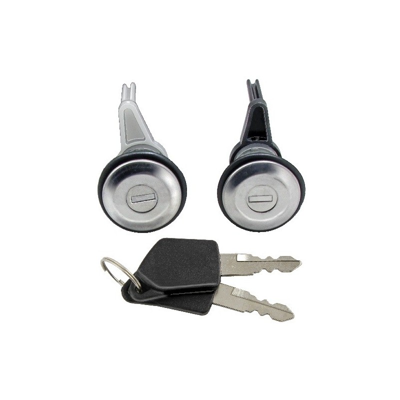 Coppia Boccole Porte anteriore destro+Sinistro (Con Chiavi Uguali) per Peugeot 206 e 206 Plus AL80536