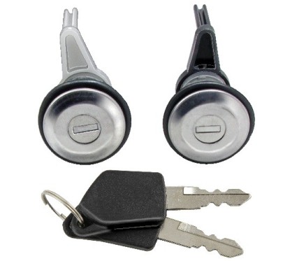 Coppia Boccole Porte anteriore destro+Sinistro (Con Chiavi Uguali) per Peugeot 206 e 206 Plus AL80536 - 31-AL80536 -