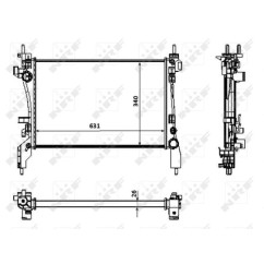 Radiatore Citroen 53934 - 32-53934 - 32-53934