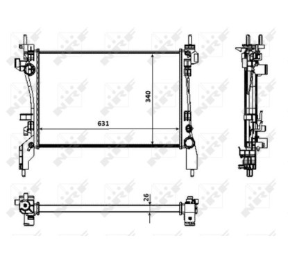 Radiatore Citroen 53934