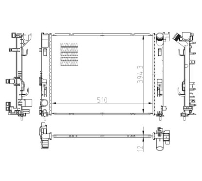 Radiatore Nissan 550038