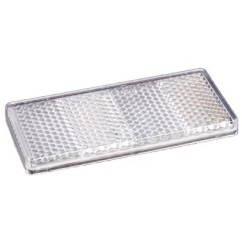 Catadiottro Rettangolare Adesivo Bianco 69X31MM (Singolo) 105665