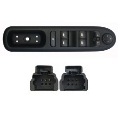 Pulsantiera Porta anteriore sinistro (9 Pin) per Peugeot 407 PGP76006 - 31-PGP76006 - 31-PGP76006