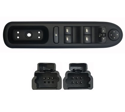 Pulsantiera Porta anteriore sinistro (9 Pin) per Peugeot 407 PGP76006 - 31-PGP76006 - 31-PGP76006