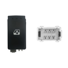 Interruttore Porta posteriore sinistro/Destro C/Comfort (6 Pin) per Renault Megane RNI76004 - 31-RNI76004 - 31-RNI76004