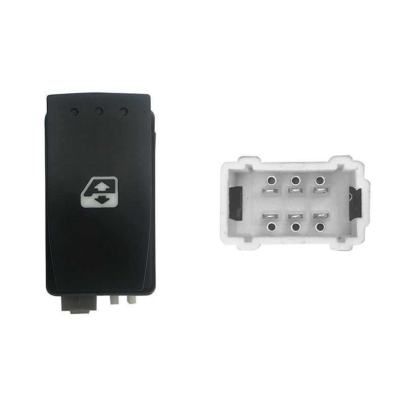 Interruttore Porta posteriore sinistro/Destro C/Comfort (6 Pin) per Renault Megane RNI76004