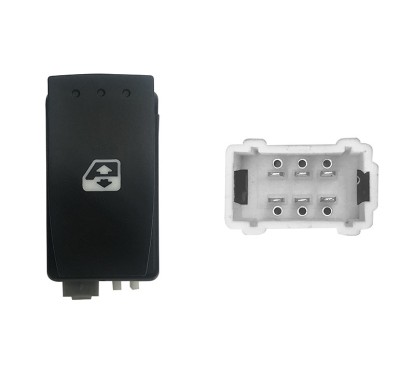 Interruttore Porta posteriore sinistro/Destro C/Comfort (6 Pin) per Renault Megane RNI76004 - 31-RNI76004 - 31-RNI76004