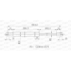 Molla A Gas Cofano anteriore destro/Sinistro per Land Rover Discovery e Range Rover Sport GSR6030.00