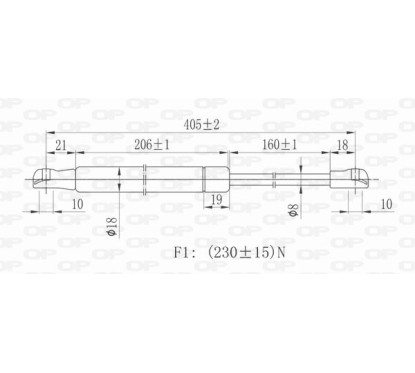 Molla A Gas Cofano anteriore destro/Sinistro per Land Rover Discovery e Range Rover Sport GSR6030.00 - 80-GSR6030.00 -