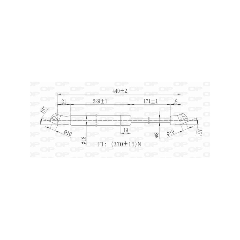 Molla A Gas Portellone posteriore destro/Sinistro per Alfa Romeo 147 (937) GSR6035.00