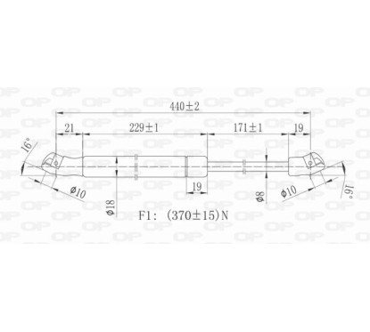 Molla A Gas Portellone posteriore destro/Sinistro per Alfa Romeo 147 (937) GSR6035.00 - 80-GSR6035.00 - 80-GSR6035.00