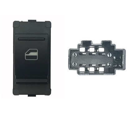 Interruttore Porta anteriore destro (6 Pin) per Seat Mii (Kf1_), Skoda Citigo e Volkswagen Up VKI76007 - 31-VKI76007 -
