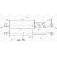 Molla A Gas Portellone posteriore destro/Sinistro per Volkswagen Touareg GSR6125.00