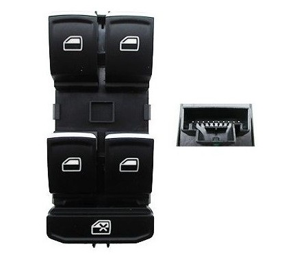 Blocco 4 Interruttori Porta anteriore per Cupra Formentor, Seat Ateca e Volkswagen Golf (VIII) e altri modelli VKP76004 -