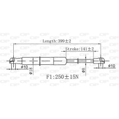 Molla A Gas Cofano anteriore destro/Sinistro per Alfa Romeo Giulietta GSR6583.00
