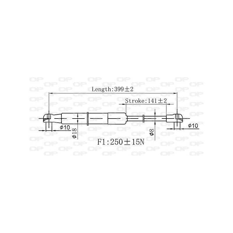 Molla A Gas Cofano anteriore destro/Sinistro per Alfa Romeo Giulietta GSR6583.00
