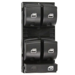 Blocco 4 Interruttori Porta anteriore sinistro Nero (Per per Audi A3 (8P1), A6 (4F*) e A6 (4F2) e altri modelli ADP76001 -