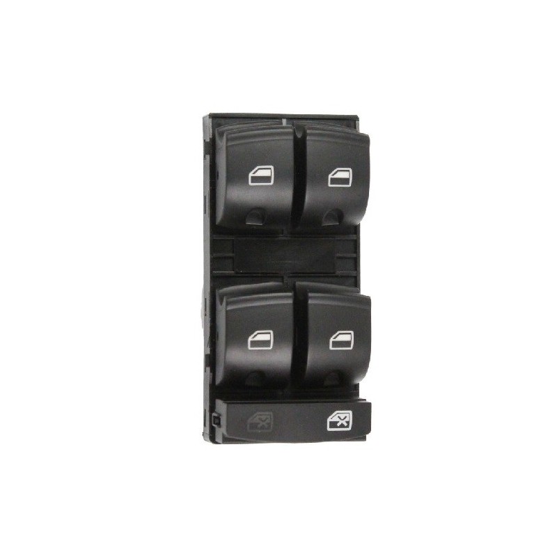 Blocco 4 Interruttori Porta anteriore sinistro Nero (Per per Audi A3 (8P1), A6 (4F*) e A6 (4F2) e altri modelli ADP76001
