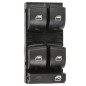 Blocco 4 Interruttori Porta anteriore sinistro Nero (Per per Audi A3 (8P1), A6 (4F*) e A6 (4F2) e altri modelli ADP76001
